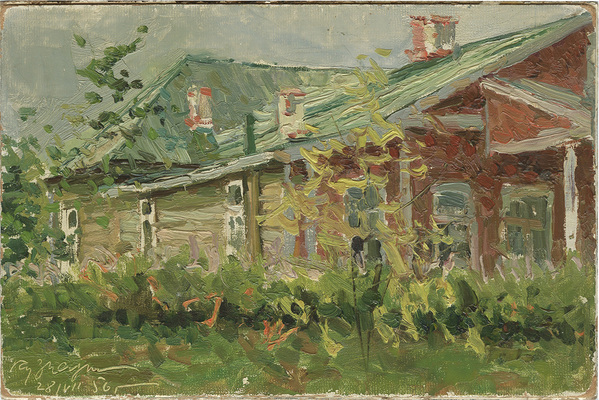 Кузнецов Николай Дмитриевич. Домик под дождём. Казань